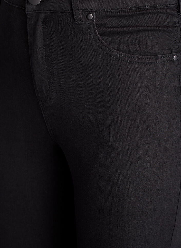 Amy jeans med h&oslash;j talje og super slim fit, Sort, Packshot image number 2