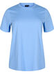Basis t-shirt i bomuld med rund hals , Bl&aring;, Packshot image number 0