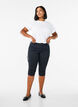 Slim fit capri jeans med lommer, Sort, Model image number 0