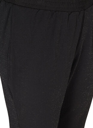Bukser med glimmer, Black, Packshot image number 2