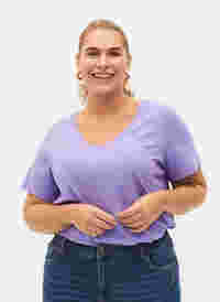 2-pak basis t-shirt i bomuld, Paisley Purple/Navy, Model
