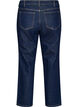 Cropped straight fit jeans med regul&aelig;r talje, Bl&aring;, Packshot image number 1