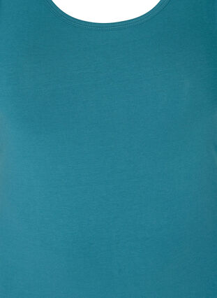 Ensfarvet basis top, Blue Coral, Packshot image number 2