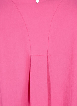 FLASH - Bomulds bluse med halvlange ærmer, Raspberry Rose, Packshot image number 2