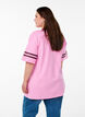 Sporty oversize college t-shirt, Lyserød, Model image number 2