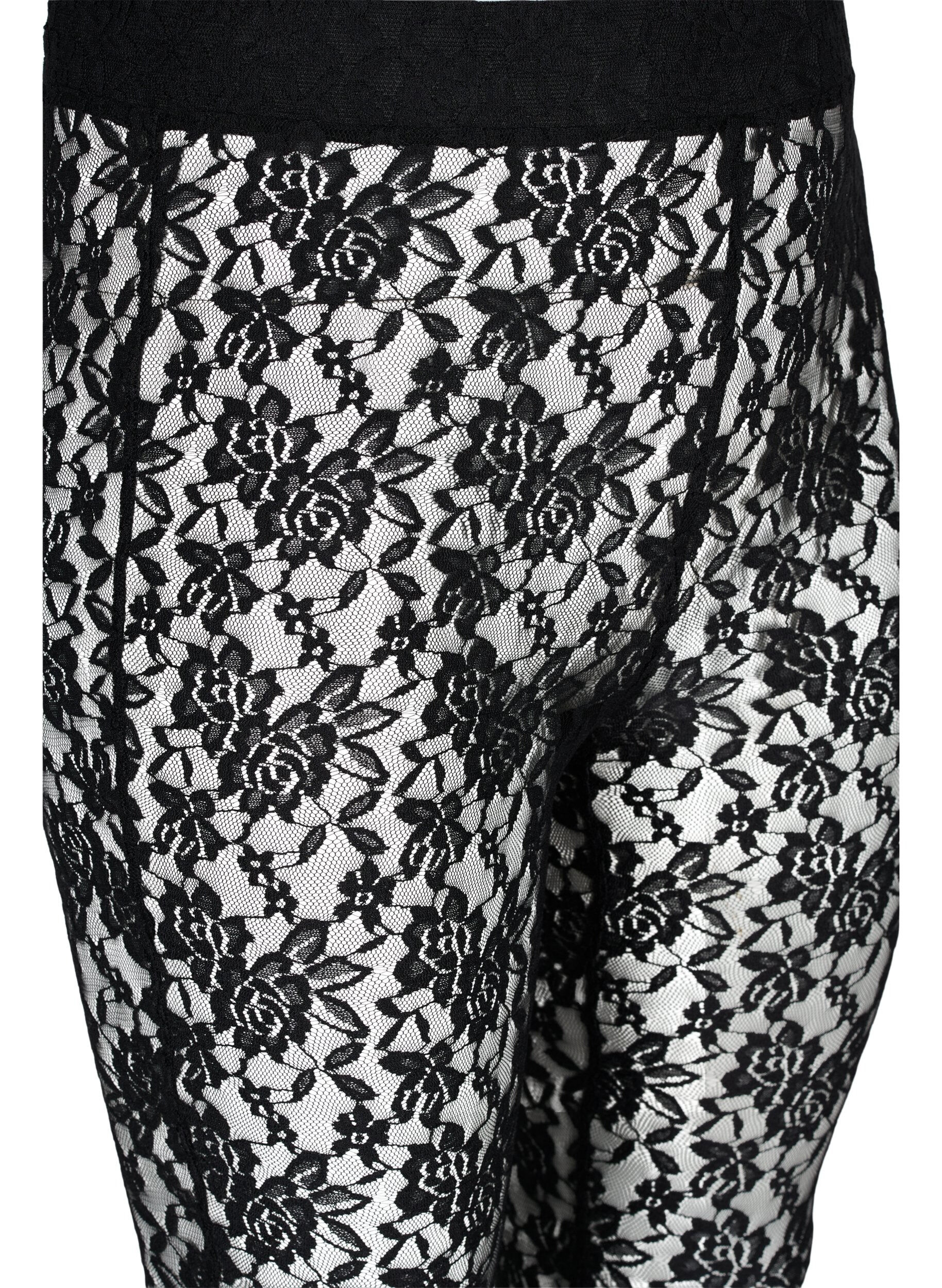 Zizzi Blonde leggings, Black, Packshot image number 2