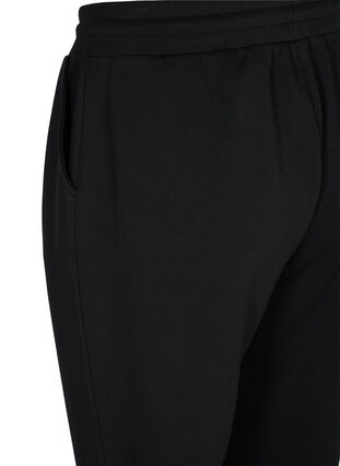 Løse sweatbukser med lommer, Black, Packshot image number 3