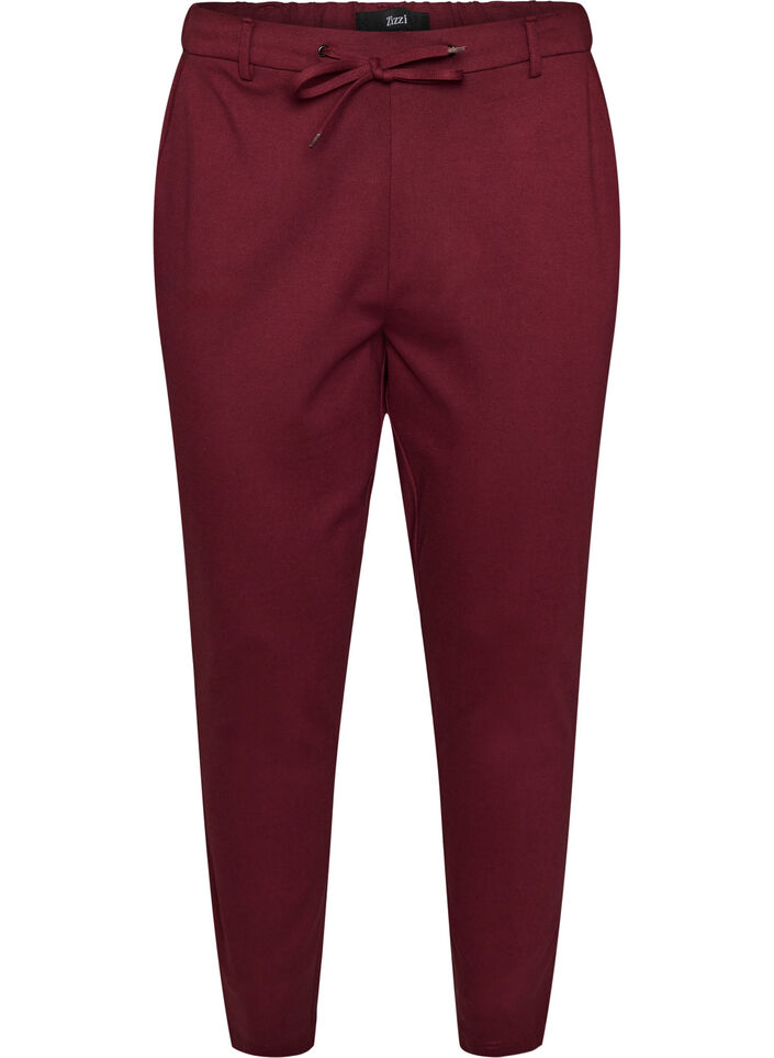 Cropped Maddison bukser, R&oslash;d, Packshot image number 0