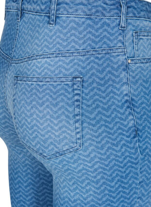 Printede Amy jeans med høj talje, Ethnic Pri, Packshot image number 3