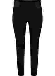 Super slim Amy jeans med elastik i taljen, Black, Packshot