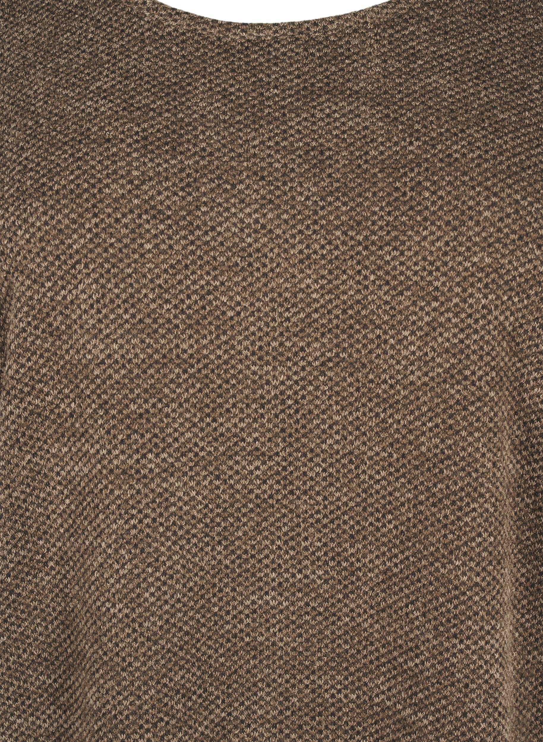 Zizzi T-shirt kjole med korte &aelig;rmer, Caribou, Packshot image number 2