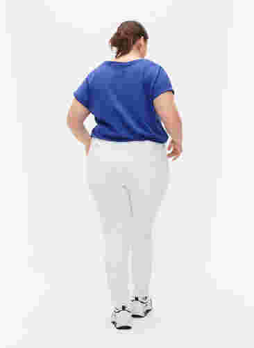 Højtaljede super slim Amy jeans, White, Model image number 1