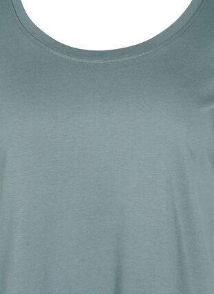Kortærmet t-shirt med justerbar bund, Balsam Green, Packshot image number 2