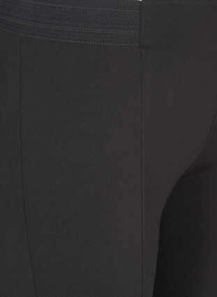 Klassiske ensfarvede leggings, Black, Packshot image number 3