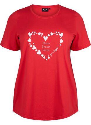 FLASH - T-shirt med motiv, High Risk Red Heart, Packshot image number 0