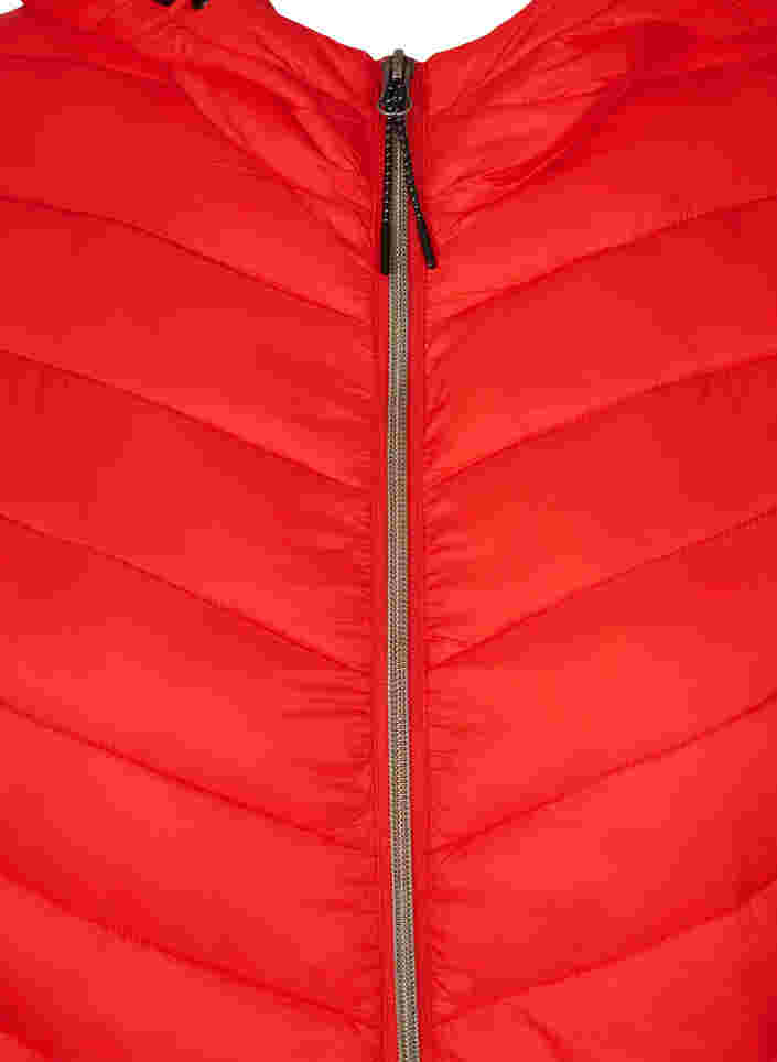 Letvægts jakke med hætte, Fiery Red, Packshot image number 2