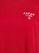 T-shirt med tekstmotiv og rund hals, R&oslash;d, Packshot image number 2