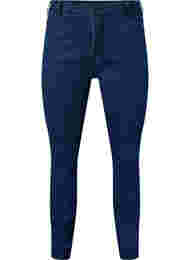 Ekstra slim Sanna jeans med regulær talje, Dark blue
