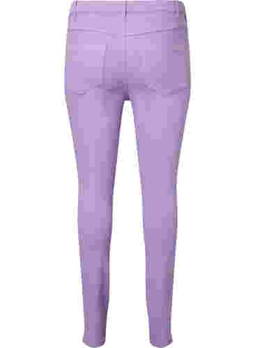 Højtaljede Amy jeans med super slim fit, Lavender, Packshot image number 1
