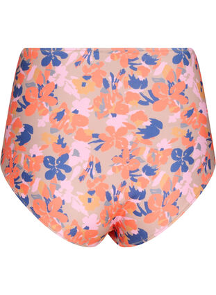 Ekstra højtaljet bikini underdel med print, Retro Flower, Packshot image number 1
