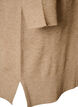 Kort strikkjole med raglan&aelig;rmer og midters&oslash;m, Beige, Packshot image number 3
