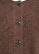 Ribstrikket cardigan med knapper, Brun, Packshot image number 2