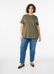 Basis t-shirt i bomuld med rund hals, Gr&oslash;n, Model image number 1