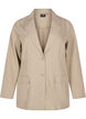 FLASH - Blazer med lommer og slids, Beige, Packshot image number 0