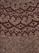 Striktr&oslash;je med jacquardm&oslash;nster, Brun, Packshot image number 2