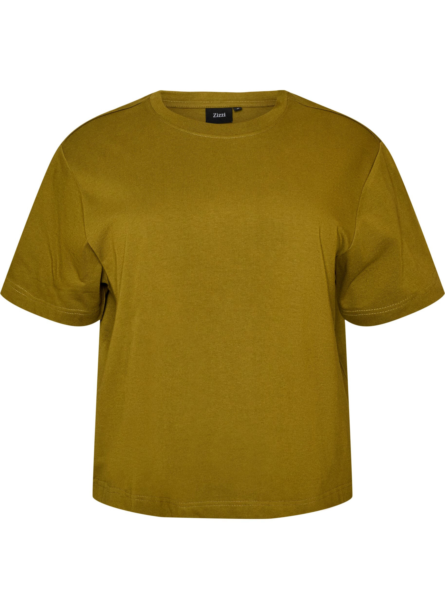 ZizziBoxy T-shirt i bomuld, Gr&oslash;n, Packshot image number 0