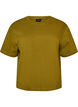Boxy T-shirt i bomuld, Gr&oslash;n, Packshot image number 0