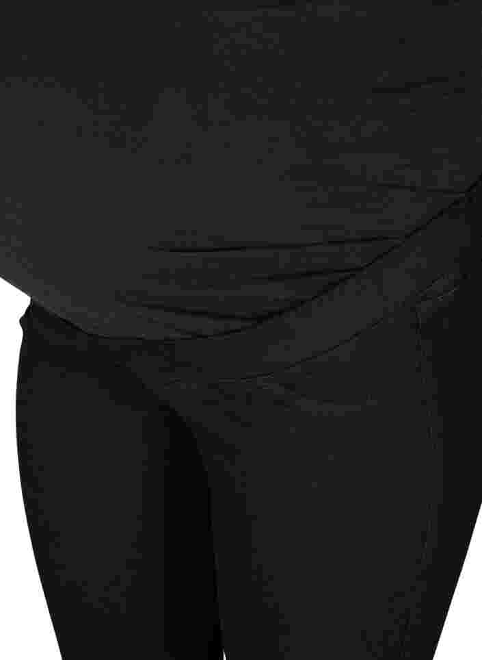 Graviditets jeggings med baglommer, Black, Packshot image number 2