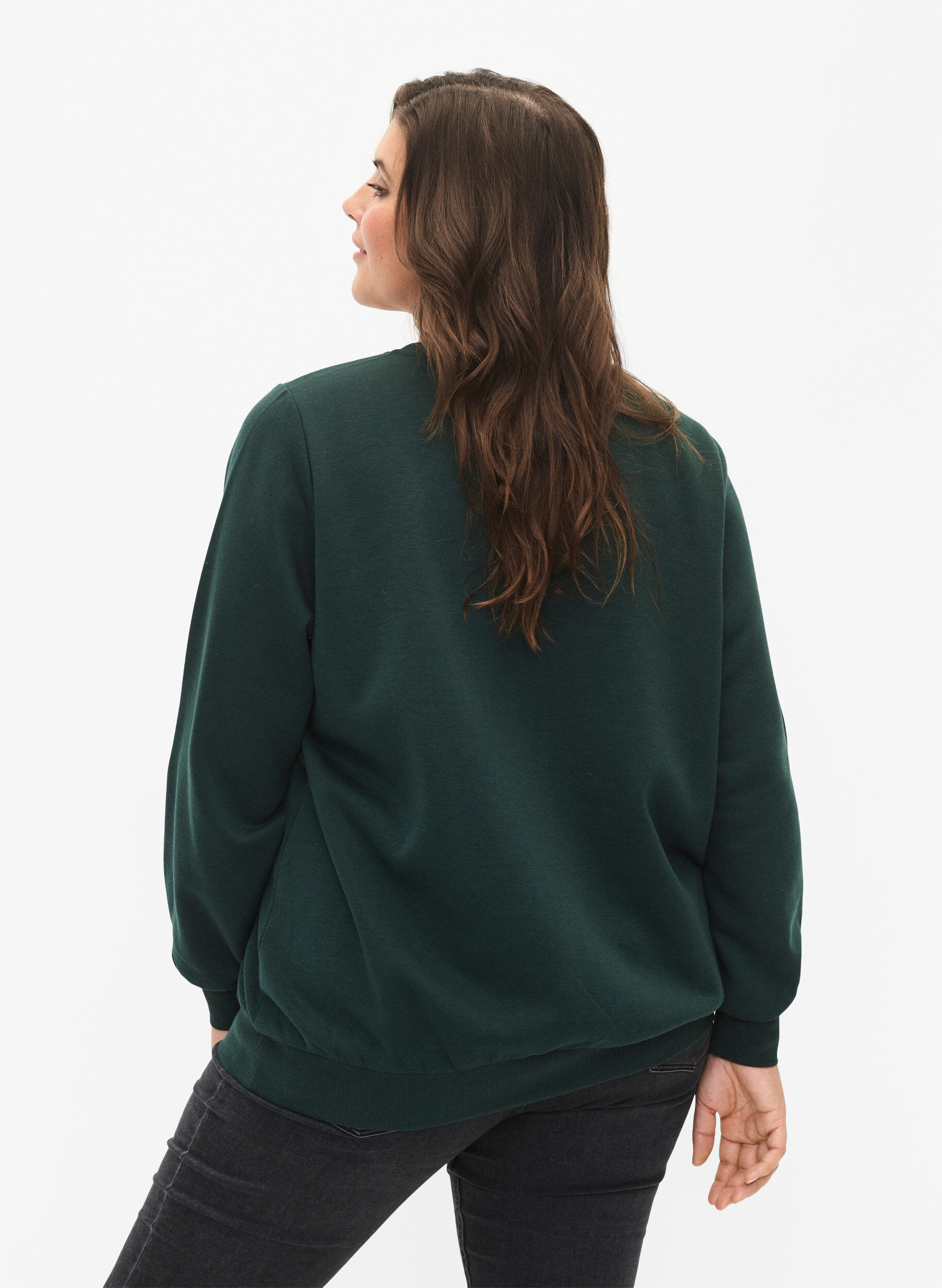 Zizzi Jule sweatshirt, Scarab SWEATER, Model image number 1