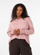 Strikbluse med rund hals, Lyser&oslash;d, Model image number 0