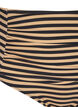 H&oslash;jtaljet bikinitrusse med striber, Brun, Packshot image number 2