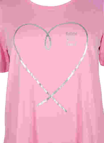 FLASH - T-shirt med motiv, Begonia Pink, Packshot image number 2