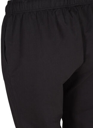 Sweatpants med vidde og lommer, Black, Packshot image number 3
