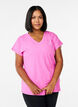 L&oslash;s tr&aelig;nings t-shirt med v-hals, Lyser&oslash;d, Model image number 0