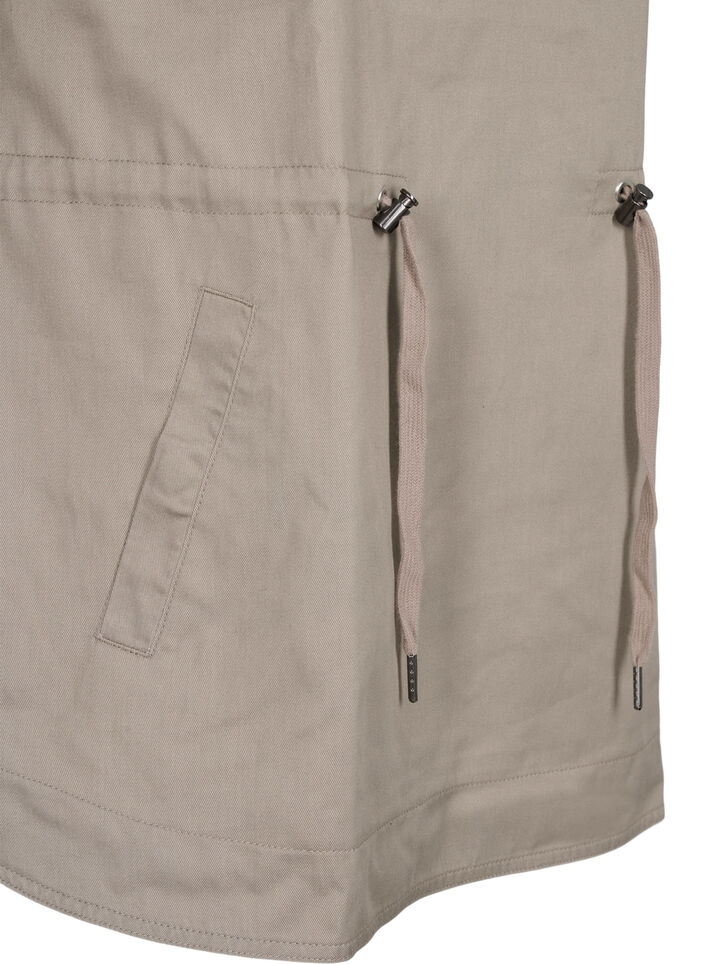 Anorak med hætte og lomme, Moon Rock, Packshot image number 3