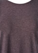Jerseybluse med 3/4 &aelig;rmer, Brun, Packshot image number 2