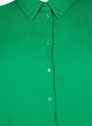 Skjorte med krave i bomuldsmusselin, Jolly Green, Packshot image number 2