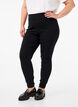 Stretchy jeggings med høj talje, Black, Model image number 2