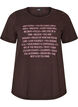 T-shirt med motiv, Brun, Packshot image number 0