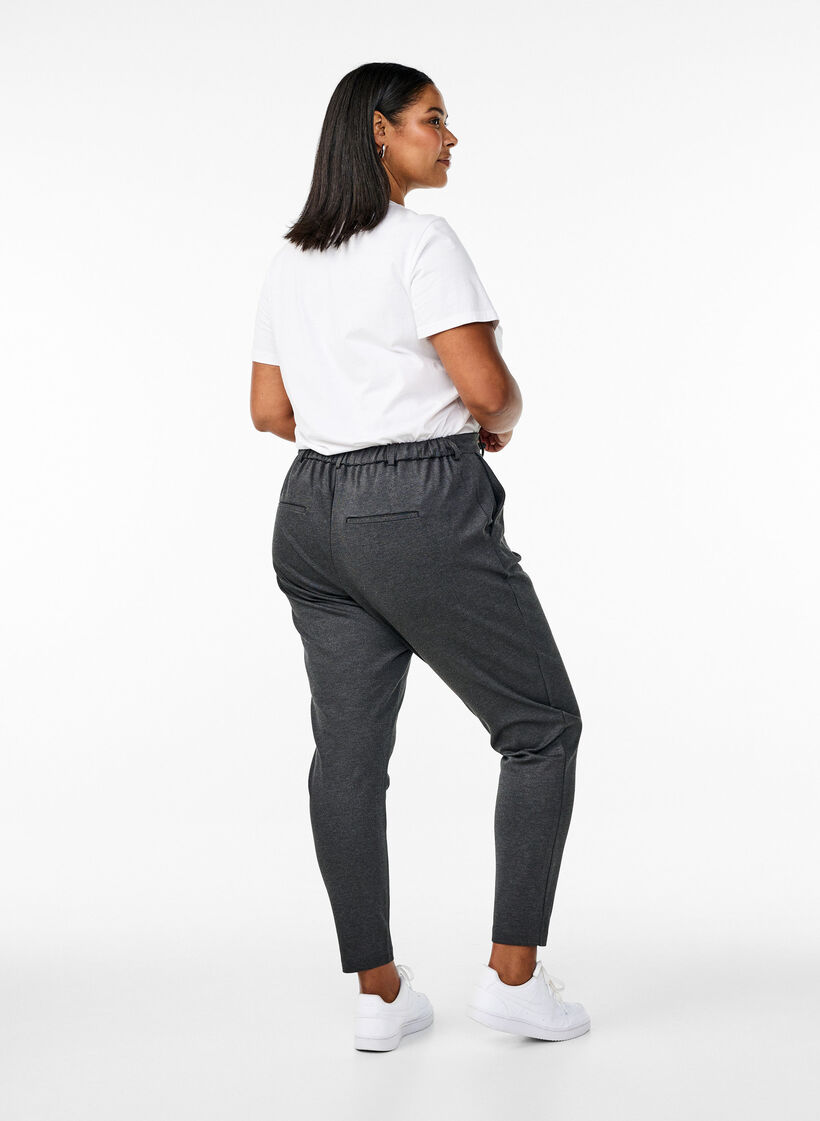 Cropped Maddison bukser, Gr&aring;, Model image number 1