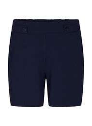 Shorts med lommer og l&oslash;s pasform, Bl&aring;