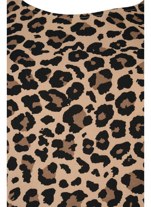 Printet kjole med 3/4 ærmer, Leopard, Packshot image number 2