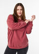 L&oslash;s sweatshirt med washed look, R&oslash;d, Model image number 0