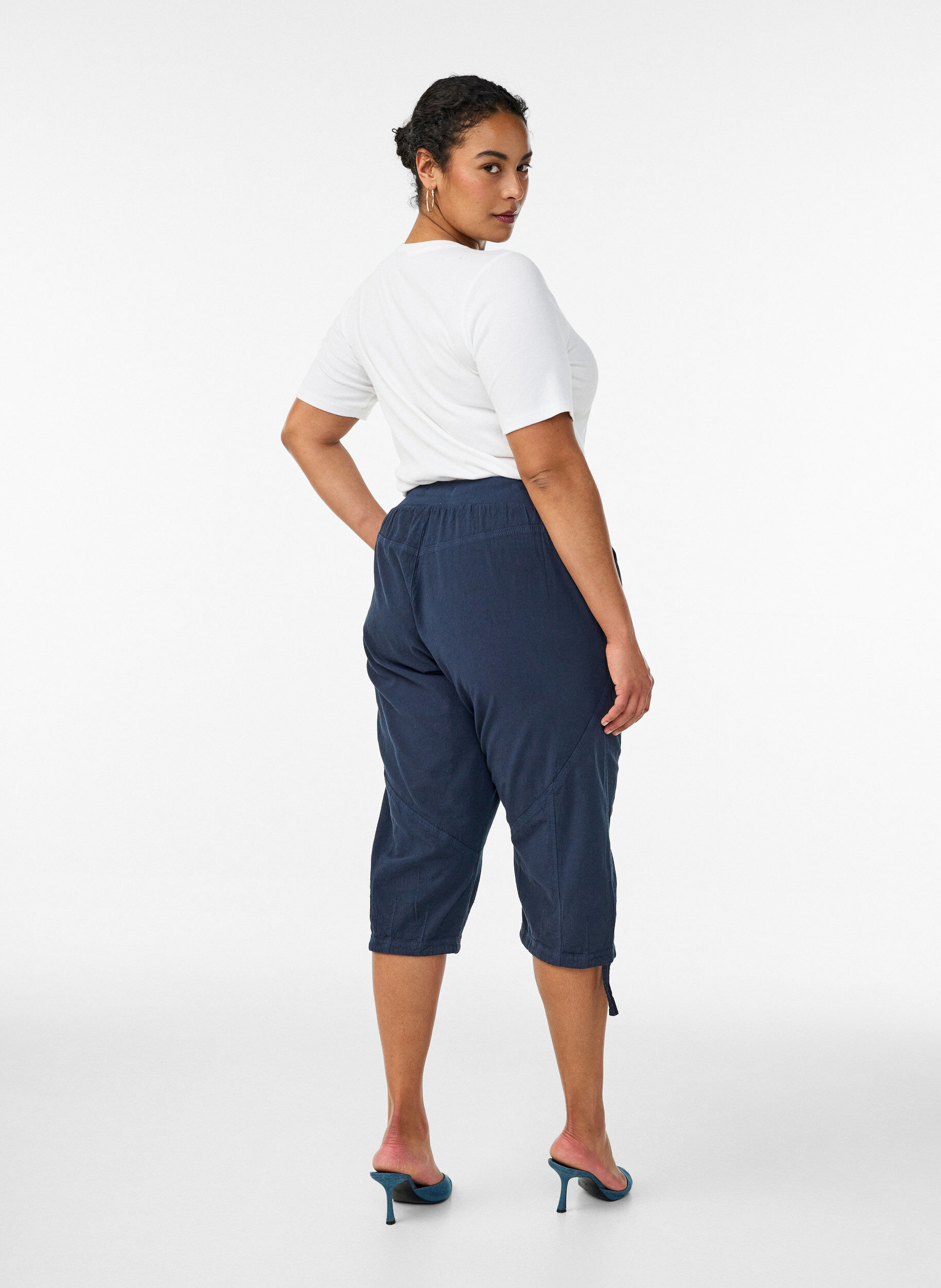 ZizziKnickers i bomuld, Bl&aring;, Model image number 1