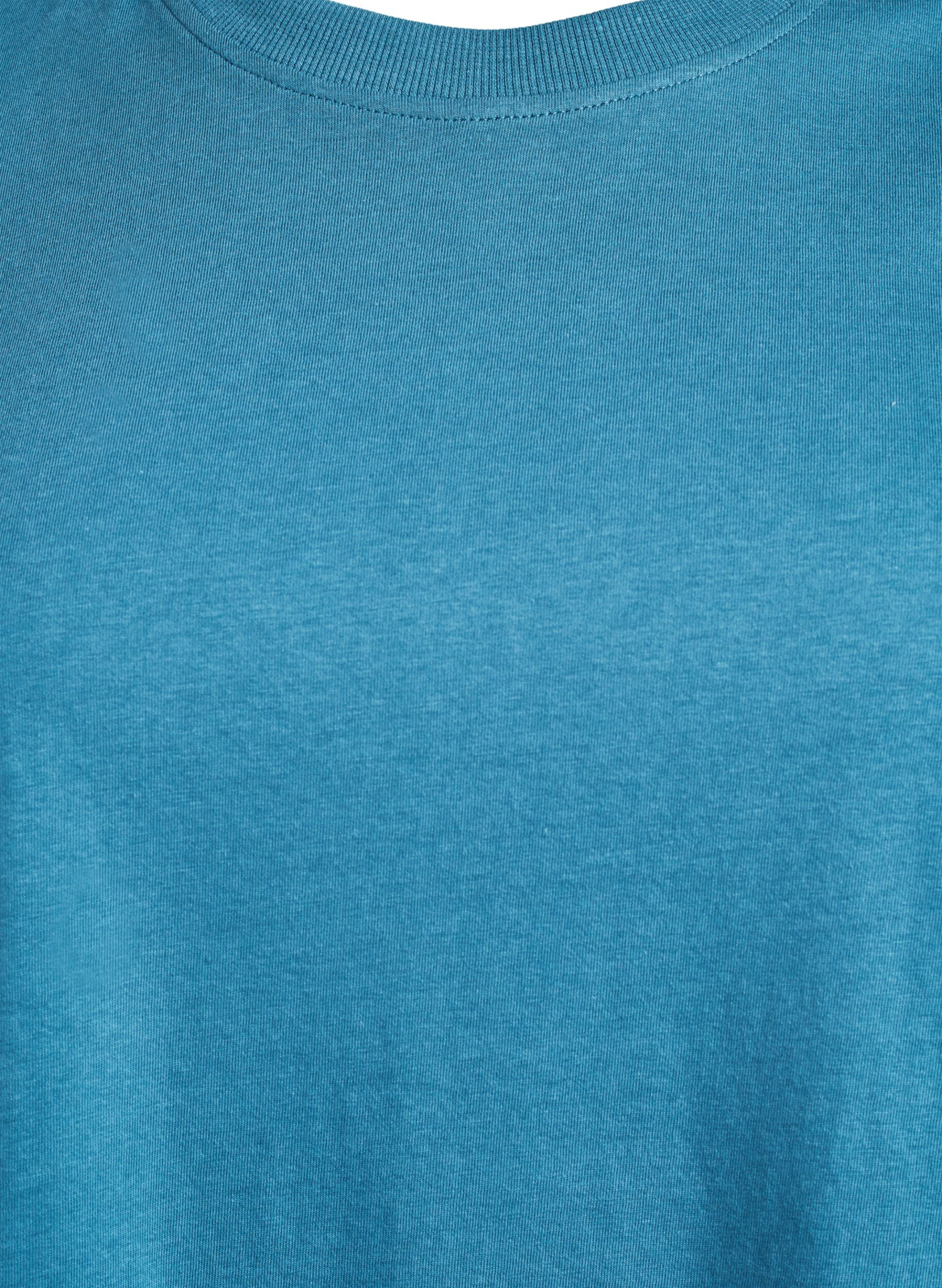 ZizziBasis t-shirt i bomuld med rund hals , Gr&aring;, Packshot image number 2