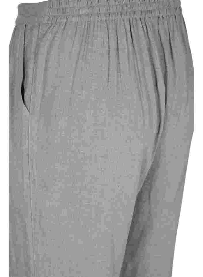 Klassisk buks med lommer, Grey Melange, Packshot image number 3